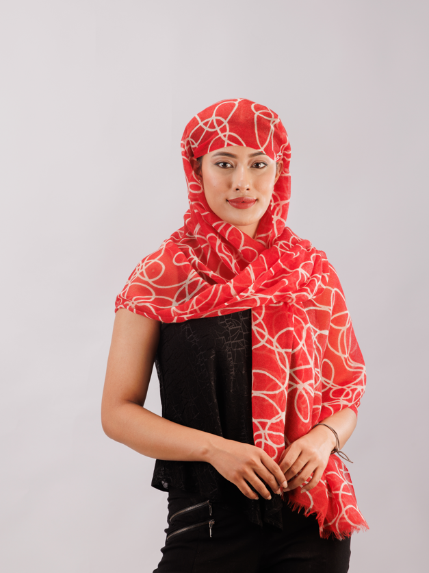 Printed summer stole