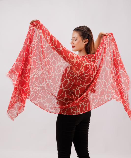 Printed summer stole