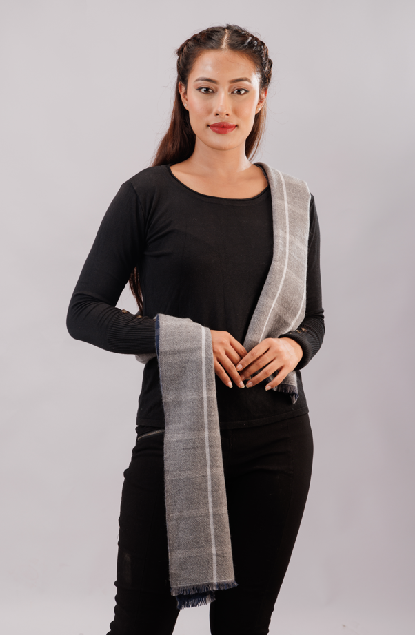 Double side check stole