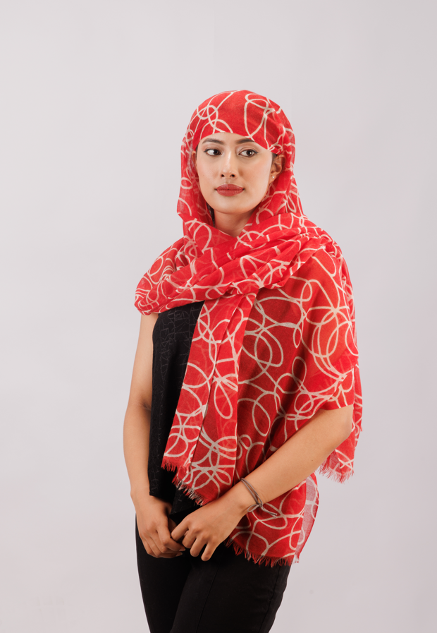 Printed summer stole