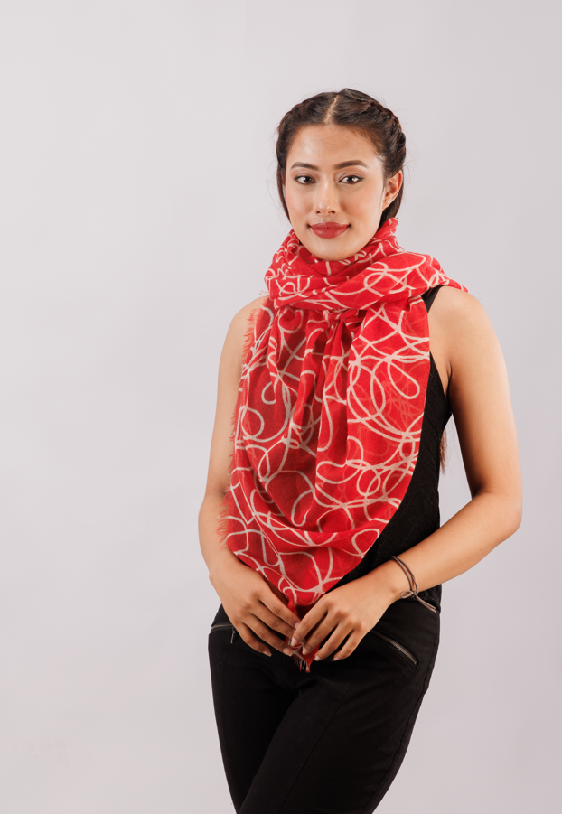 Printed summer stole