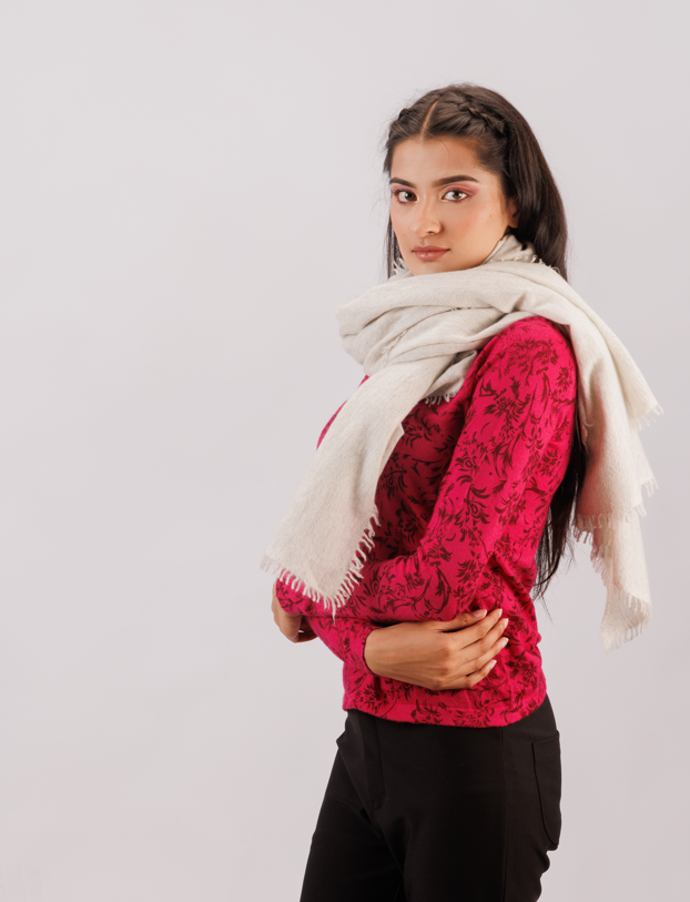 Basket weave stole