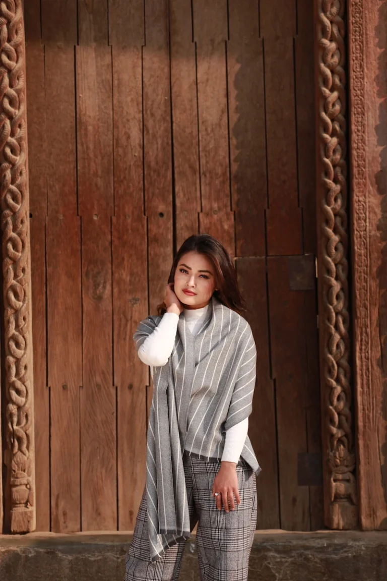 Reversible Check Stole