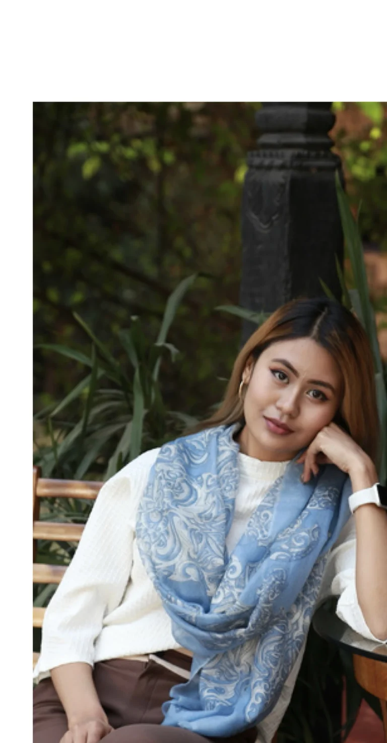 Stylized Floral Stole