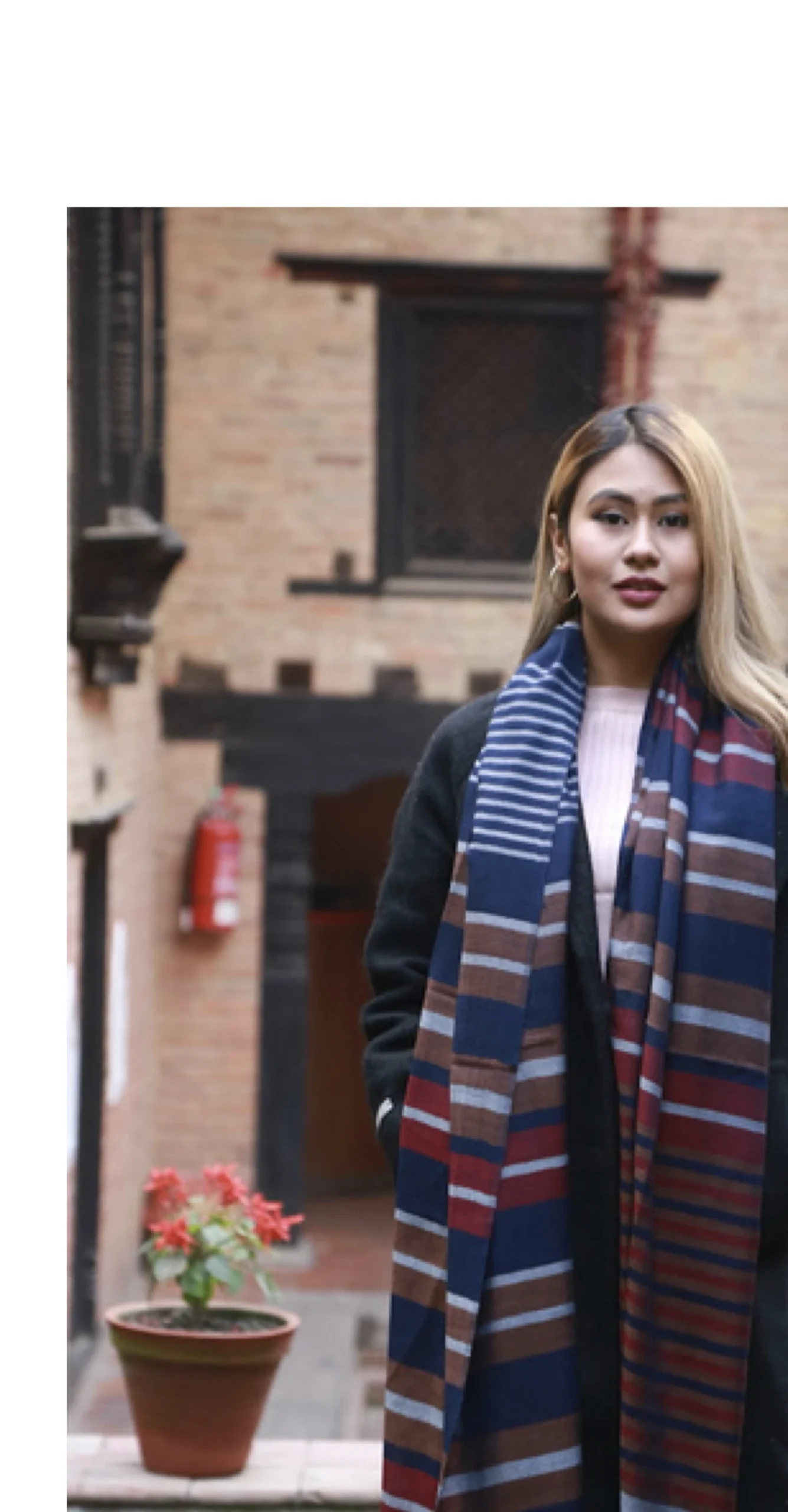 Striped Pattern Shawl