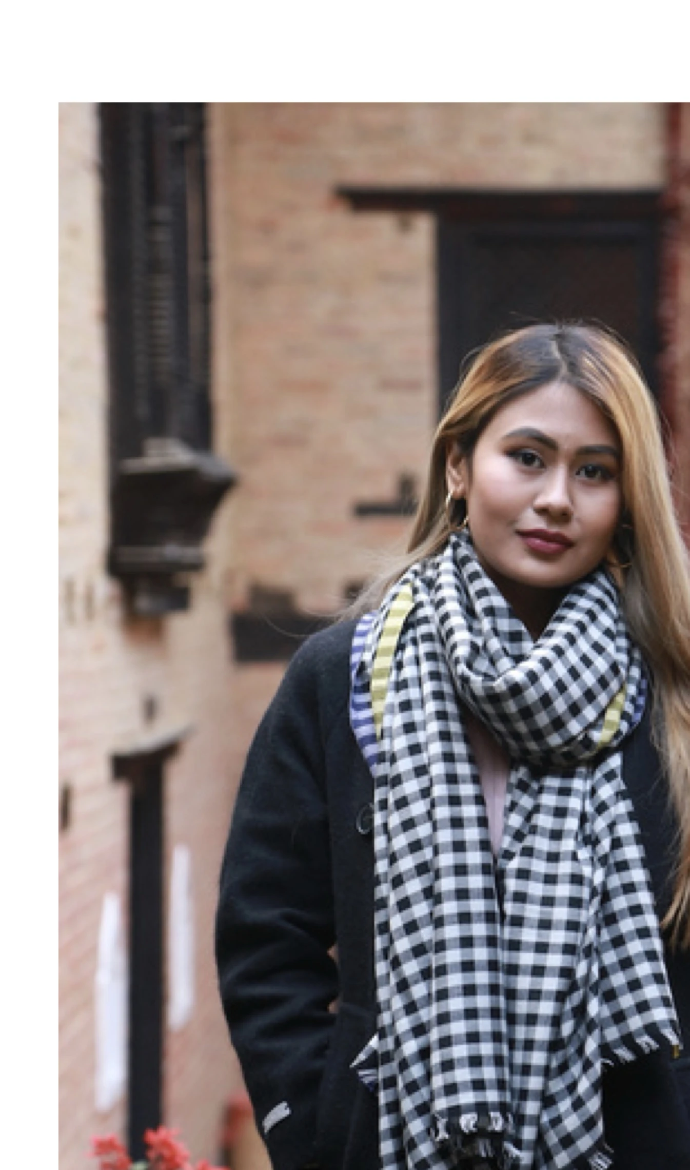 Gingham Check Stole – Himalayan Cashmere World