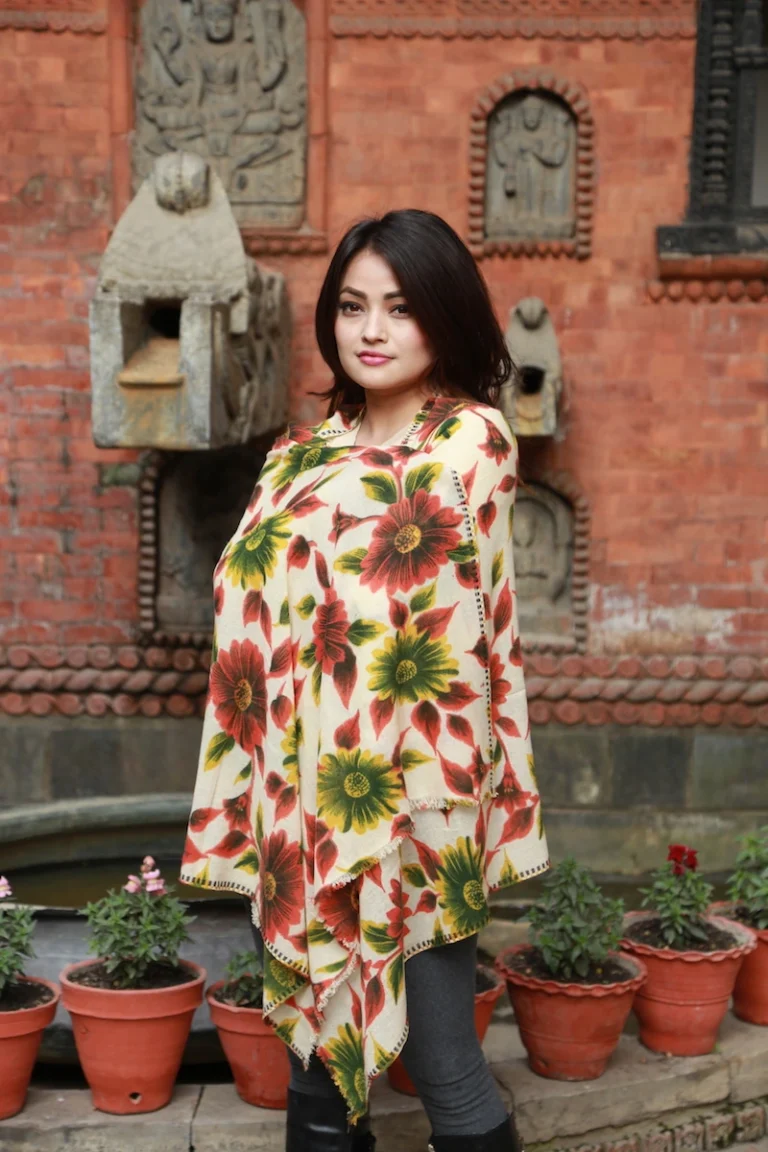 Sunflower Print Stole