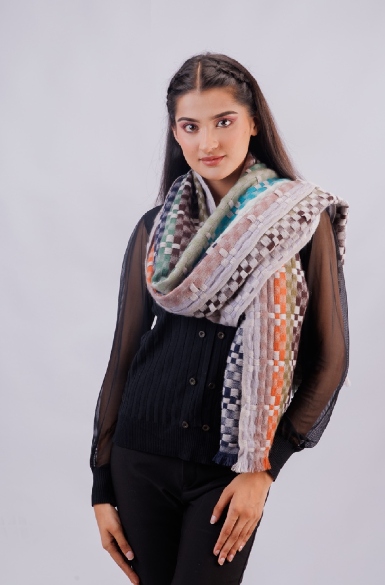100% Cashmere Jali Stole